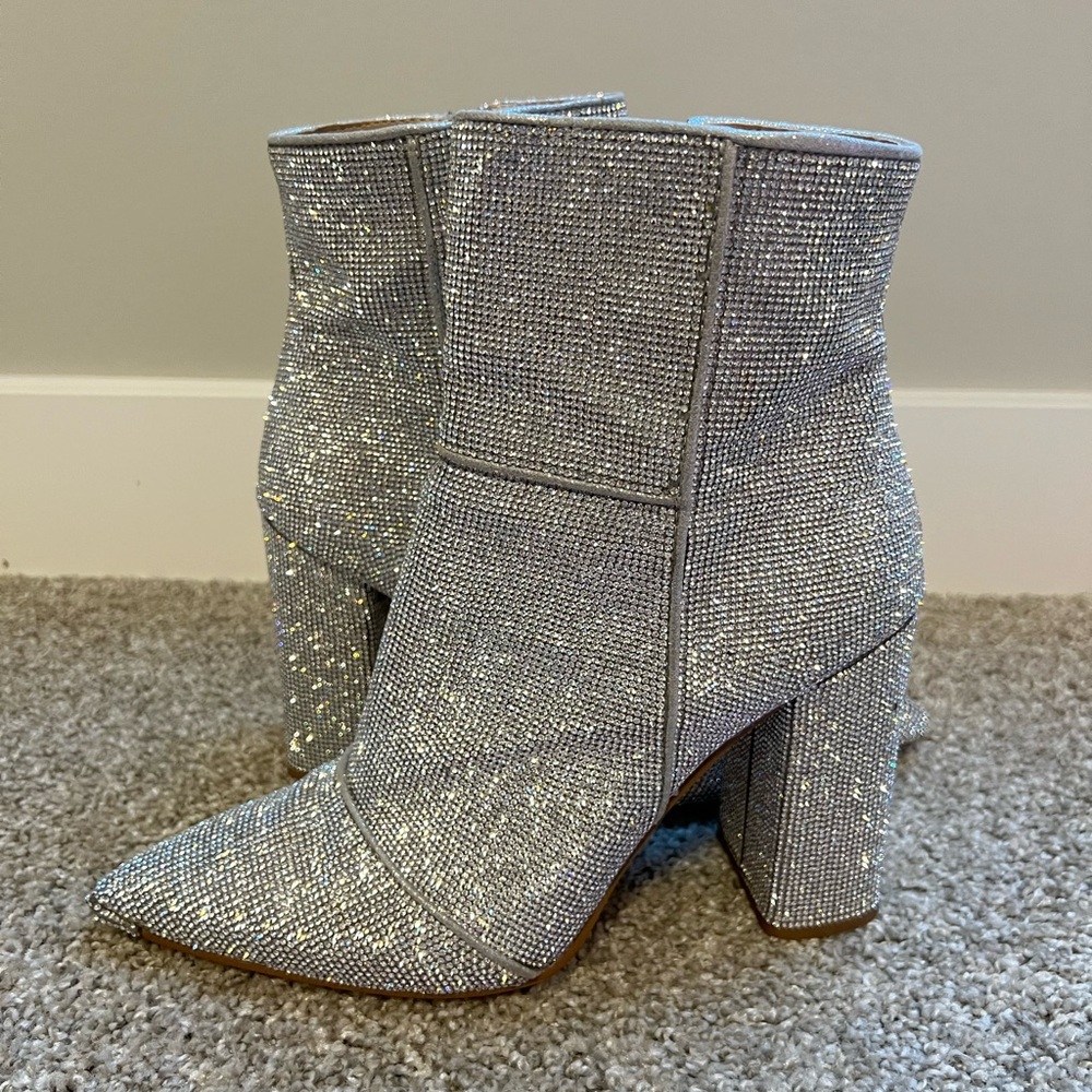Rhinestone Steve Madden Booties